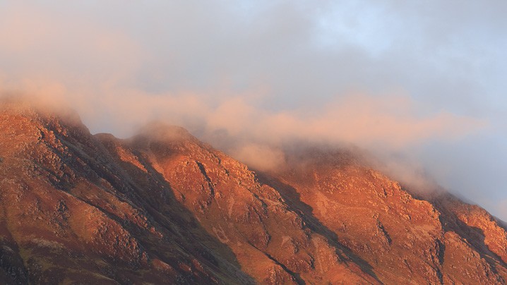 Landschaft Berge Sonnenuntergang